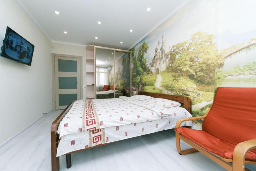 осокорки современные люкс с 2-мя спальнями пр бажана Apartment